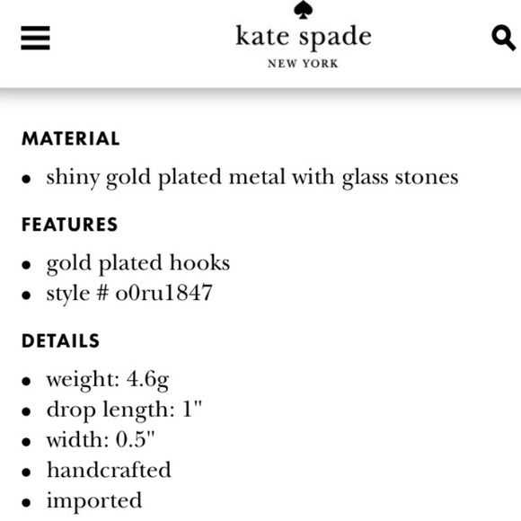 FLASH SALE 🎉 Kate Spade ♠️ Pink Dangle Earrings - Picture 4 of 8